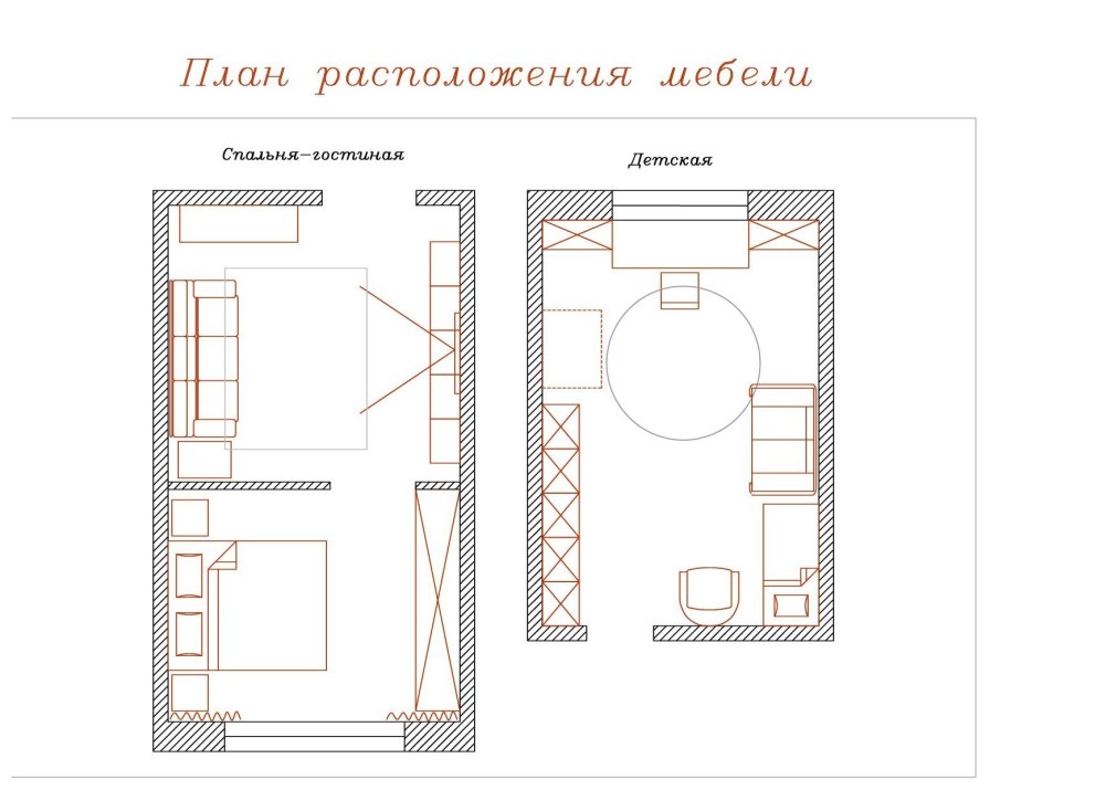 Шаблон для расстановки мебели