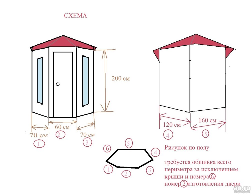 Схема сборки туалета для дачи