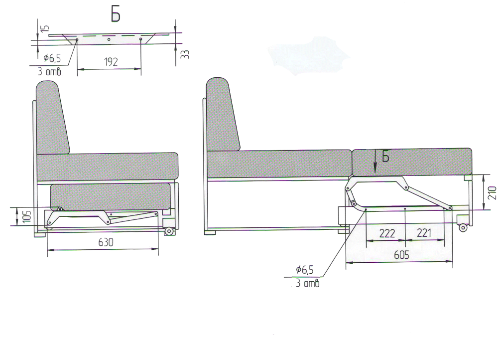 Механизм дивана дельфин схема (73 фото)