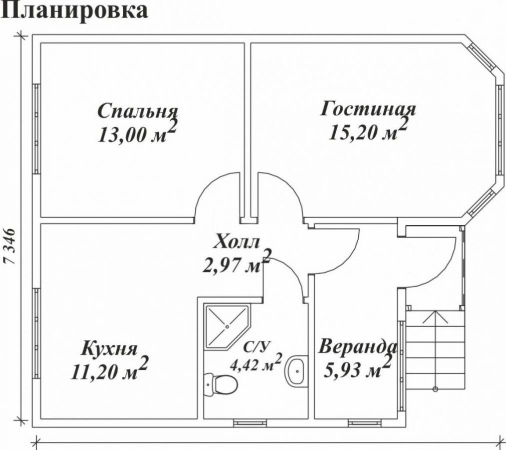 Простой чертеж дома (79 фото)