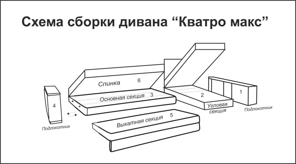 Диван-кровать Монреаль 3р