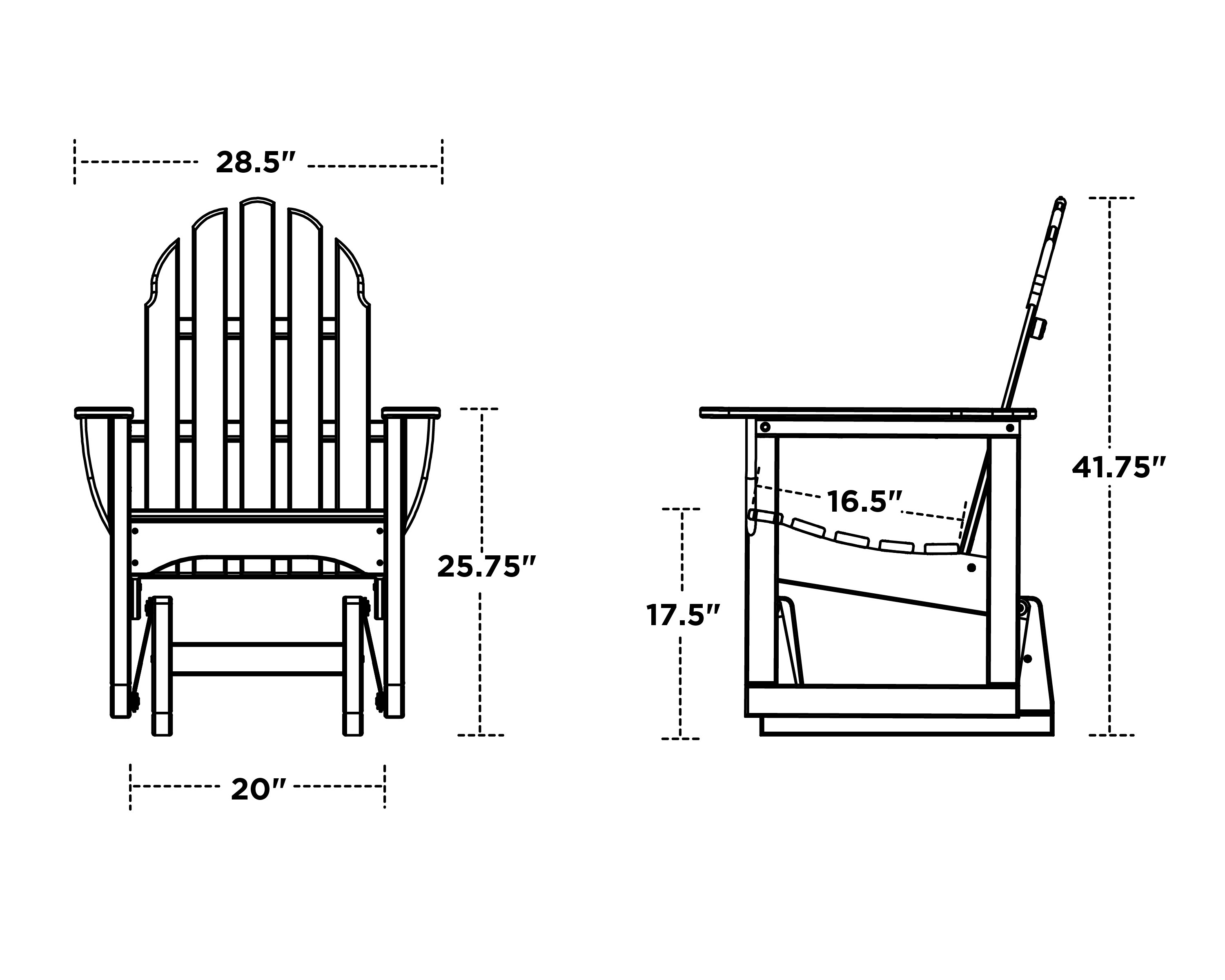 кресло качалка из металла чертежи и размеры маятниковая