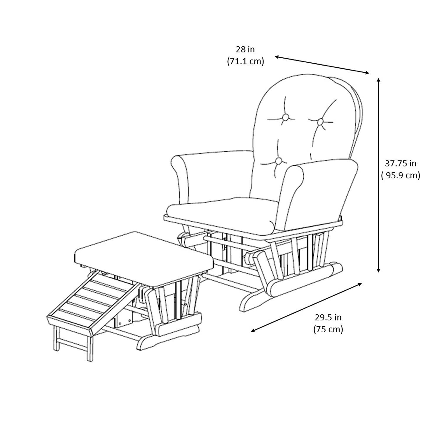маятниковое кресло качалка чертежи с размерами