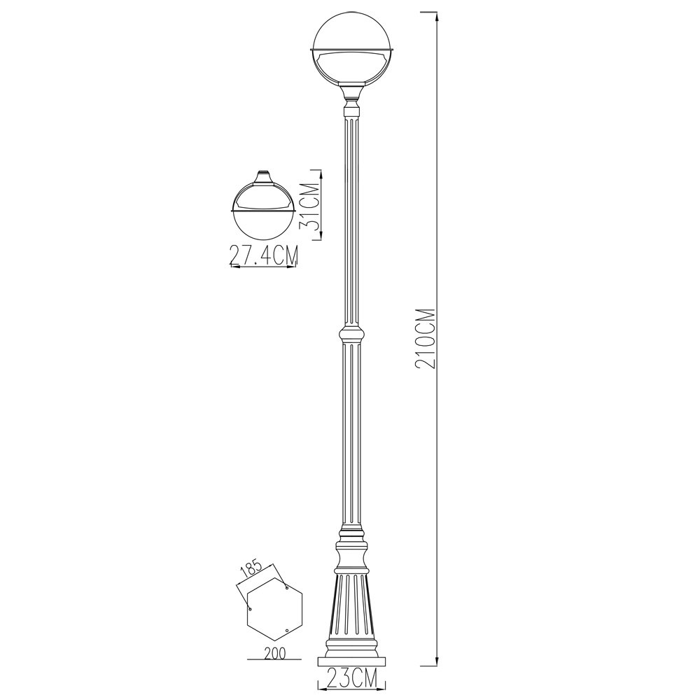 Светильник Arte Lamp a1497pa-1bk