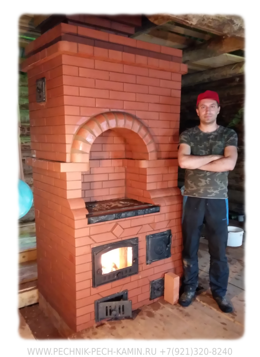 Ракетная печь из кирпича