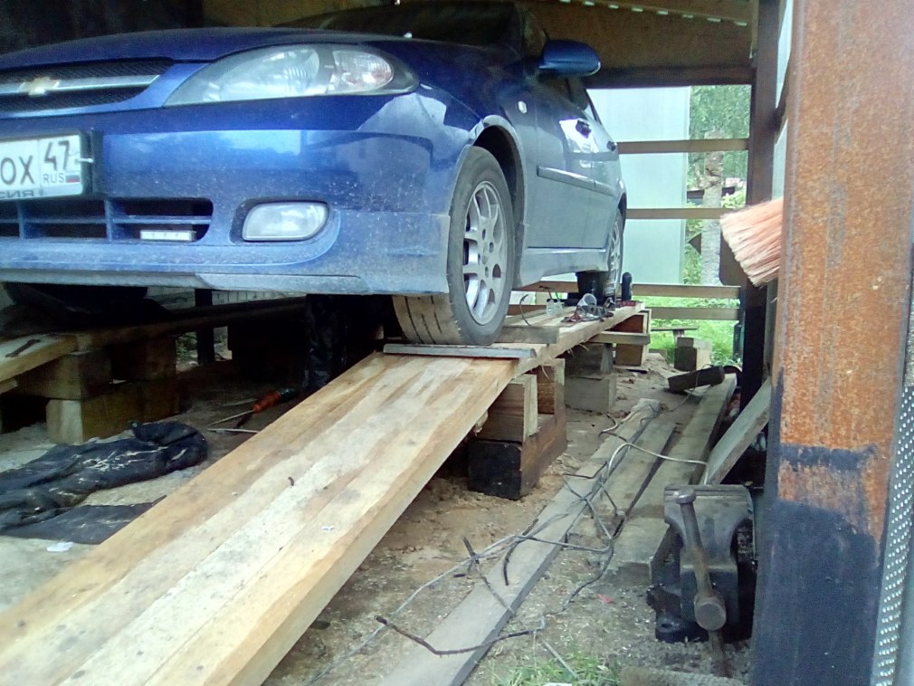 Эстакады для автомобилей из дерева