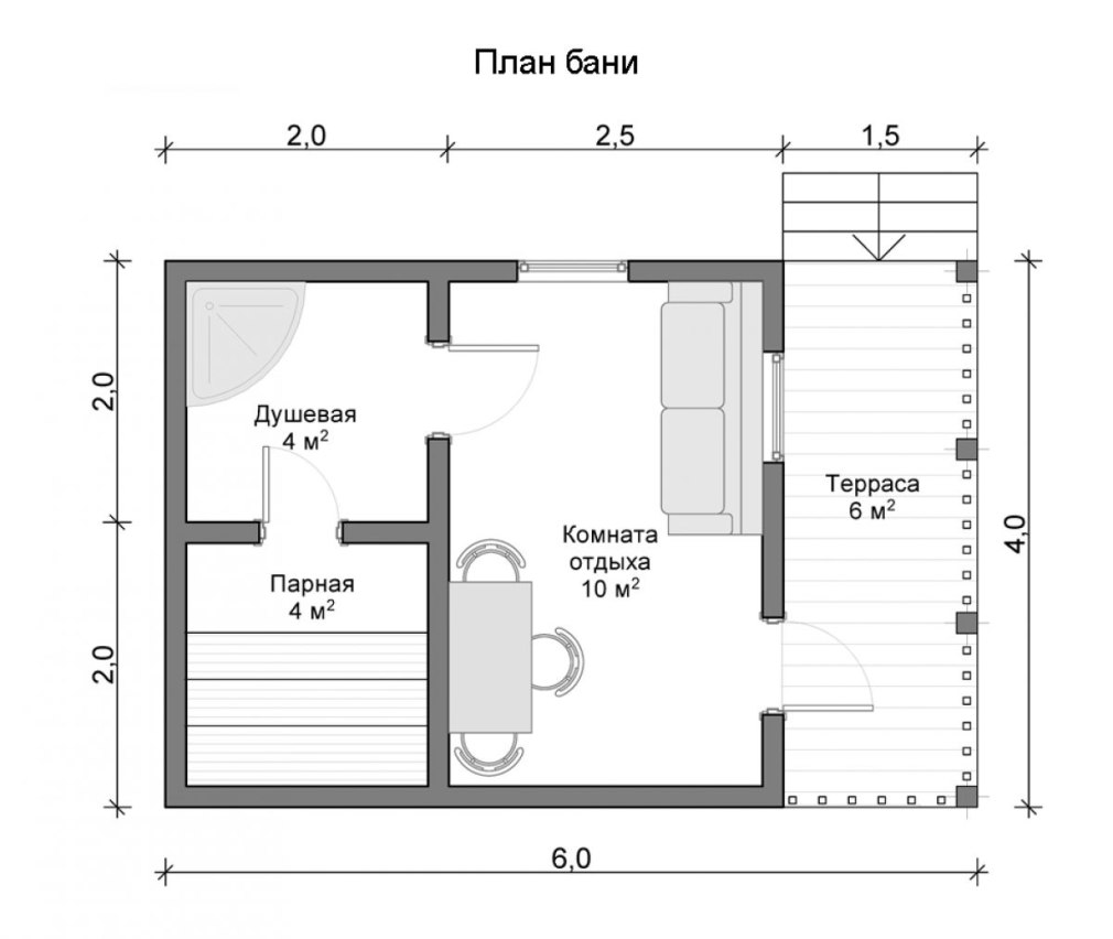 Чертеж бани 6х3 (85 фото)