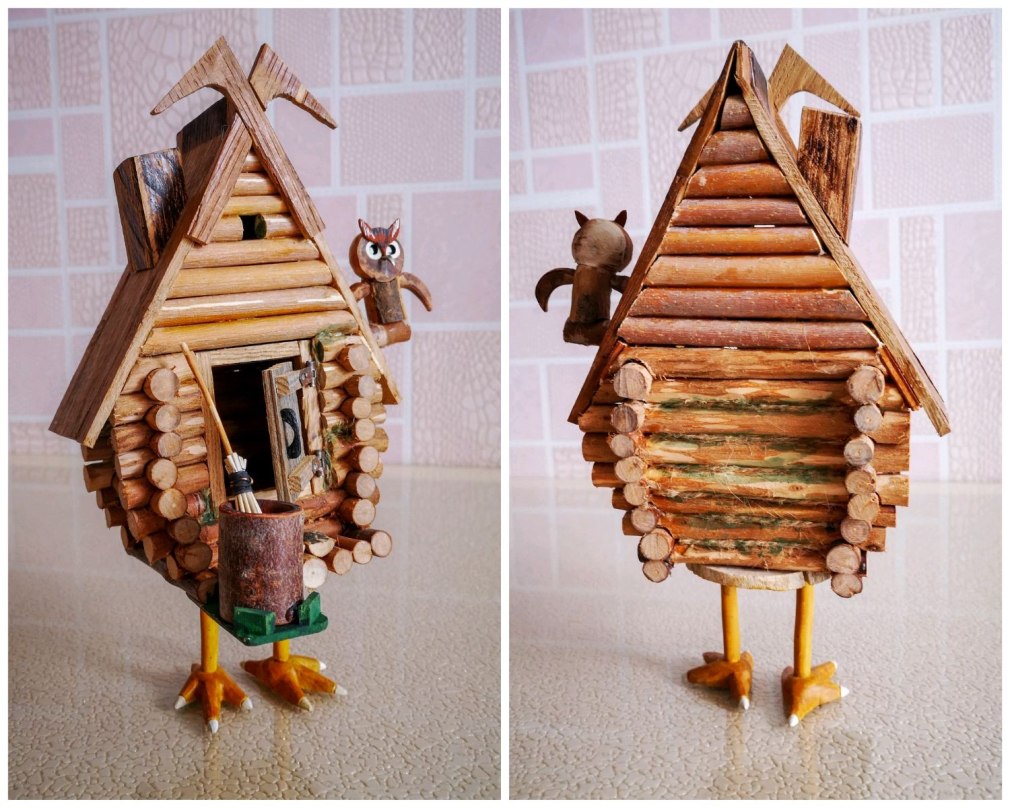 Садовая фигура избушка бабы яги