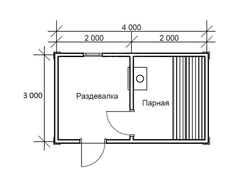 Чертеж бани 3х4 каркасная (84 фото)