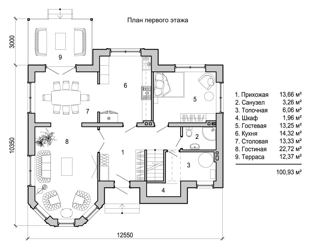 Чертеж дома внутри (81 фото)