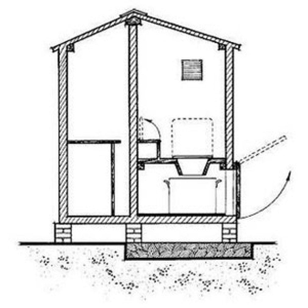 Дачный туалет с душем чертежи своими руками (79 фото)