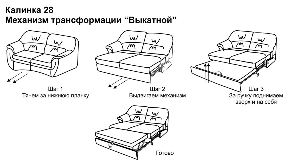 Диван аккордеон сборка механизм инструкция