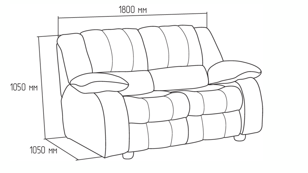 Диван схематично