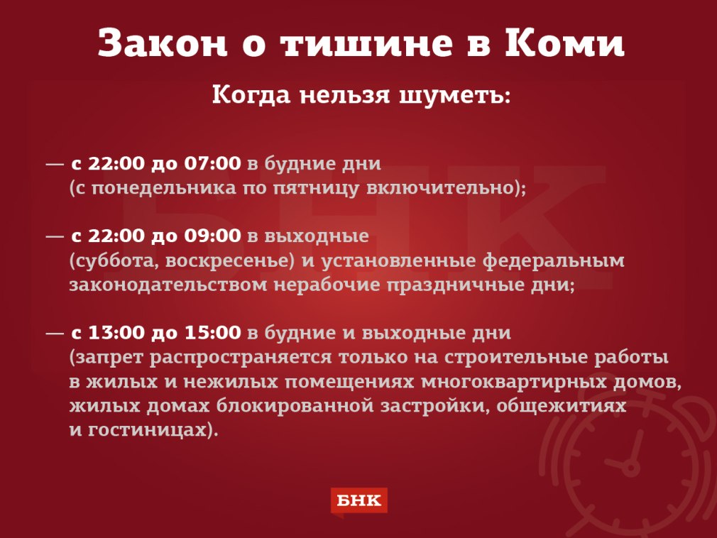 Закон о тишине в Кировской области