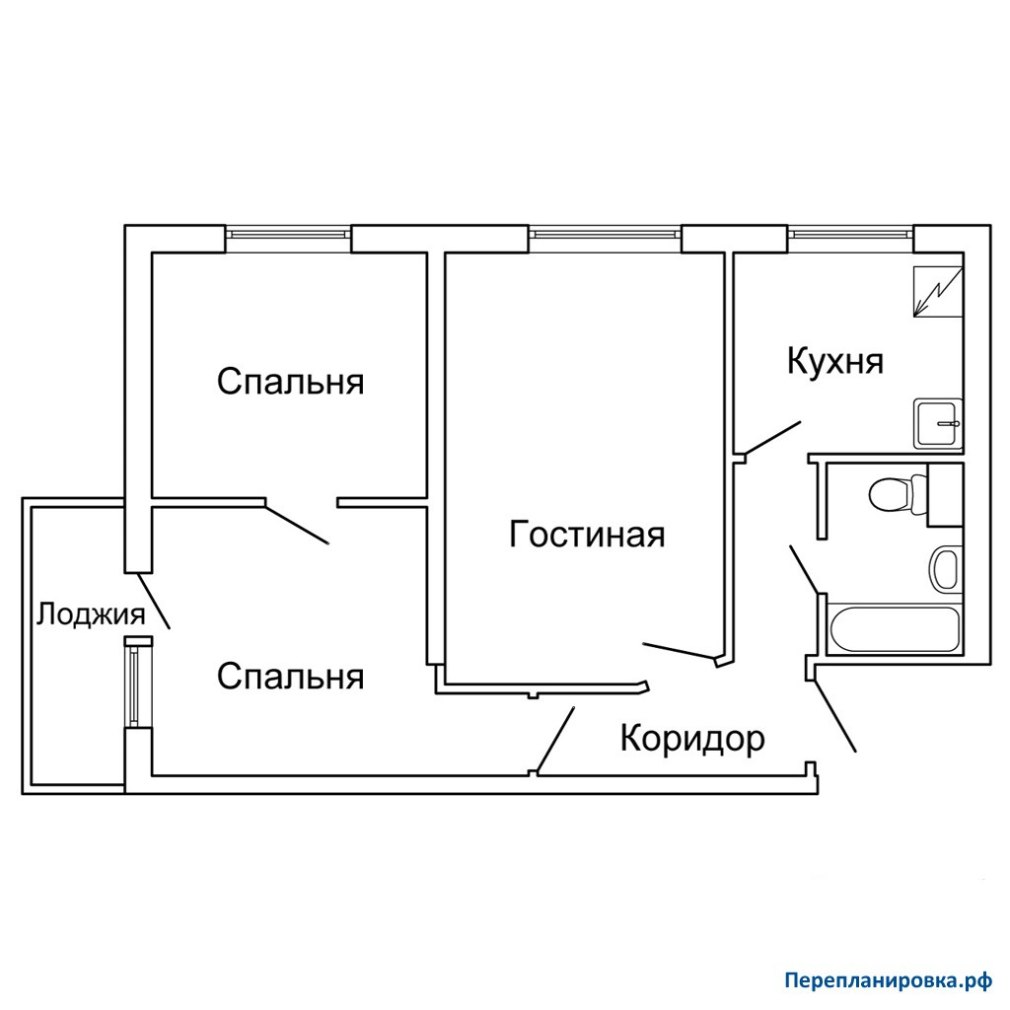 Серия II-49 несущие стены