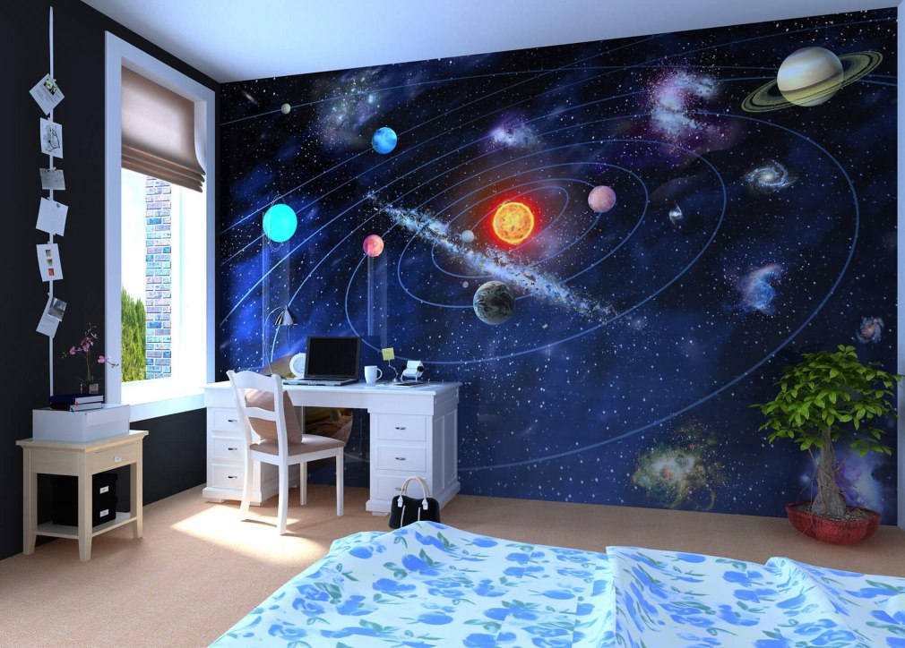 Волшебство космоса: дизайн детской комнаты в стиле космоса